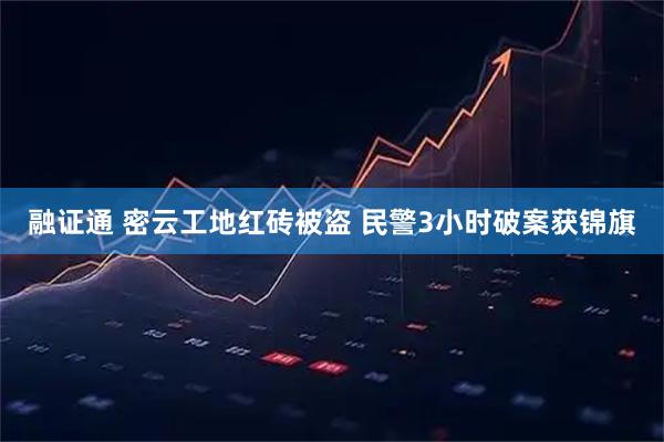 融证通 密云工地红砖被盗 民警3小时破案获锦旗