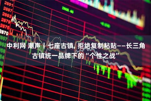 中利网 潮声丨七座古镇, 拒绝复制粘贴——长三角古镇统一品牌下的“个性之战”
